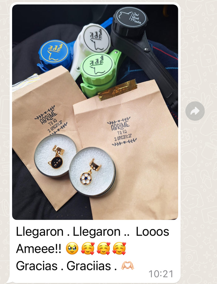 Mensaje de una clienta agradeciendo su pedido